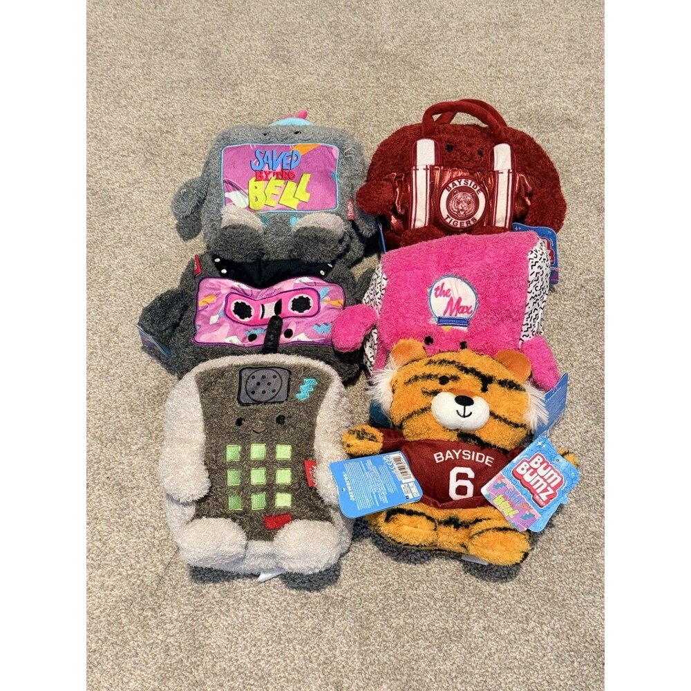 FULL SET of 6 Russ Bum Bumz BumBumz SAVED BY THE BELL Cell Cassette Tiger